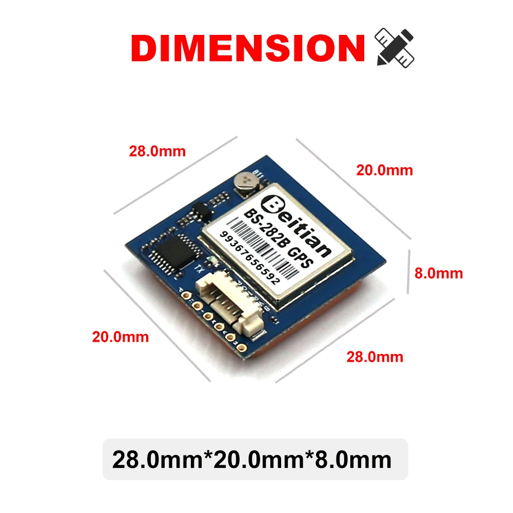 BEITIAN RS-232 уровень IPC 9600bps промышленный компьютер 1 Гц 4 м флэш 5 0 в gps модуль BS-282B |