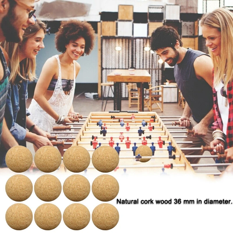 

Mini Wooden Table Soccer for 36mm Table Football Game Adults and Children (12PCS)
