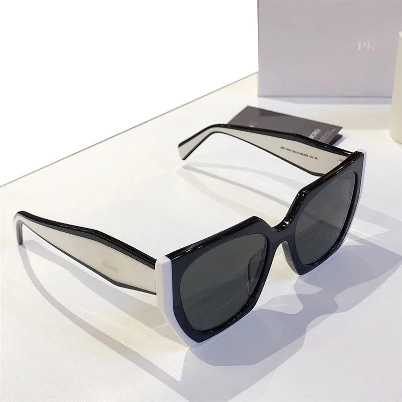 

Новинка 2022 года, винтажные большие квадратные солнцезащитные очки Prado SPR 14 Вт, 15 Вт, 17 Вт, 19 Вт, роскошная брендовая большая оправа, женские и м...