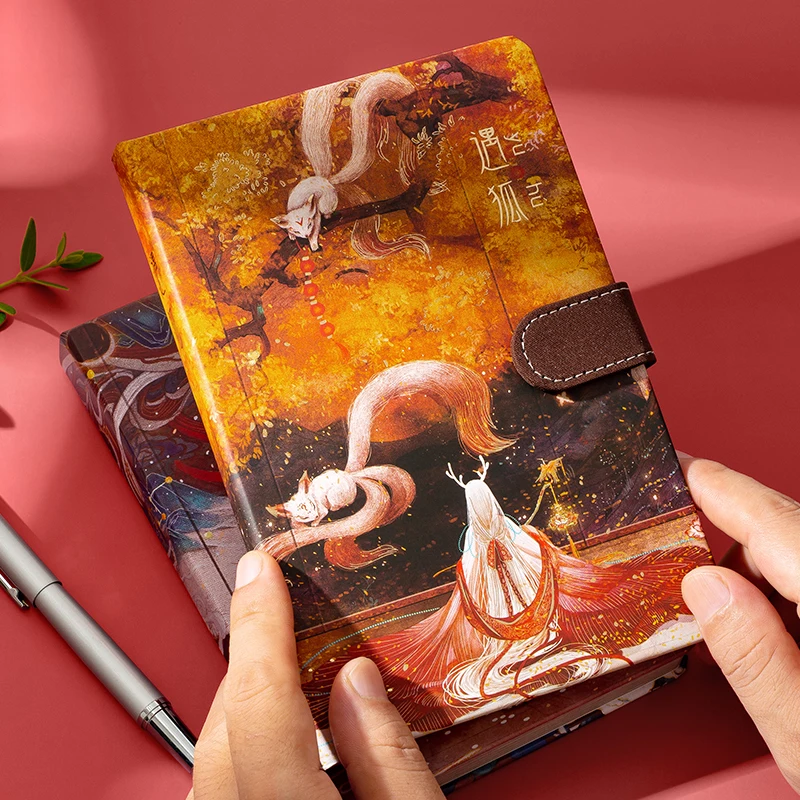 

Chinese Style Notebook Retro Color Inner Pages Hardcover Diary Books for Journals Weekly Plan Book Creative Stationery Chinese
