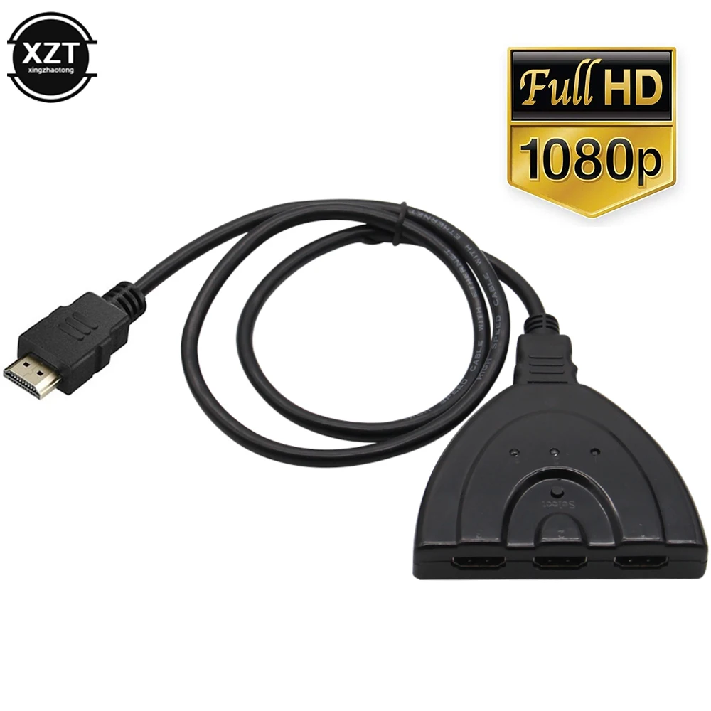 4K * 2K 3D Мини 3-портовый HDMI-совместимый коммутатор 1.4b сплиттер 1080P 3-в-1 выходной порт