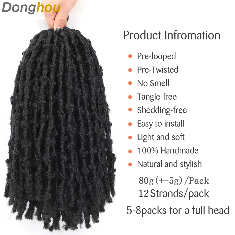 Новые стили вязаные волосы состаренные бабочки локоны плетеные для черных