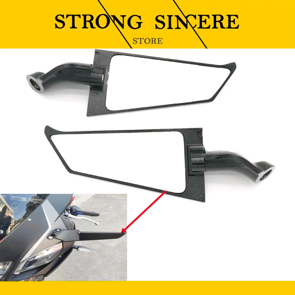 

Motorcycle Side Mirrors Modified Wind Wing Adjustable Rotating Rearview Mirror For Kawasaki ZX10R ZX6R ZX6RR ZX-636
