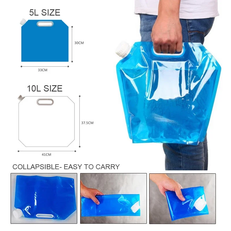 5L/10L открытый мешок воды портативный большой емкости портативный мешок воды открытый альпинизм складной мешок воды кемпинг