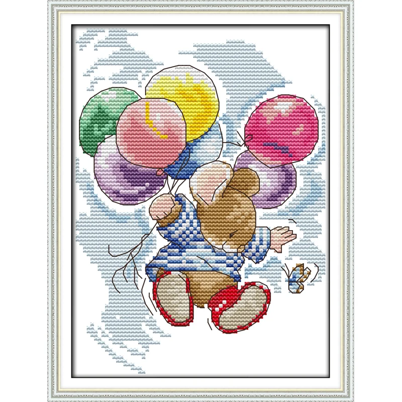 

Everlasting Love Flying Chinese Cross Stitch Kits Ecological Cotton Printed Stampted Printed 14CT DIY Gift Christmas Decorations