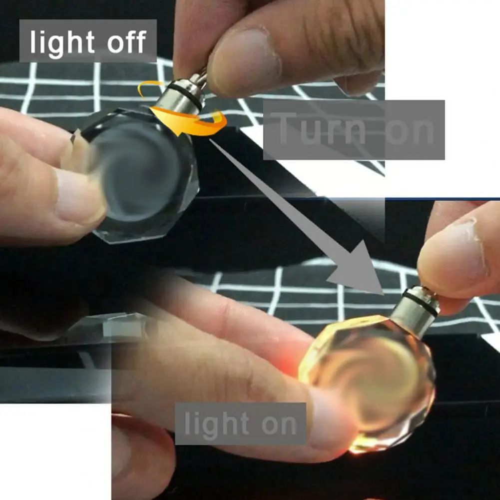 2021 LED Cut Glass Keychain Car Vehicle Logo Keyring Key Holder for Audi Ford BMW Custom made Luminous Chain | Украшения и