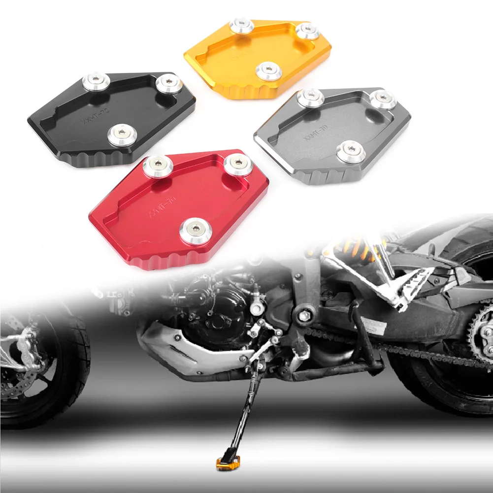 

CNC Kickstand Enlarger Side Stand Pad Extension Pad Plate for DUCATI Monster 795/796/821/1200/1200S & Multistrada 1200/1200S