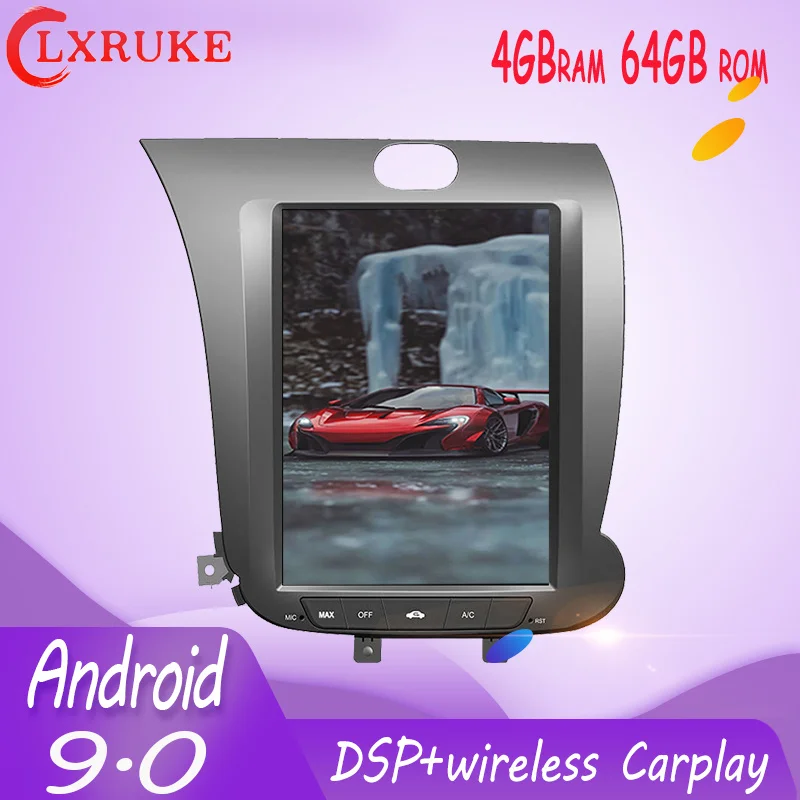 

PX6 DSP Carplay Tesla screen Android 9.0 Car Multimedia Player For KIA CERATO K3 FORTE 2013-2016 GPS Radio Auto stereo head unit