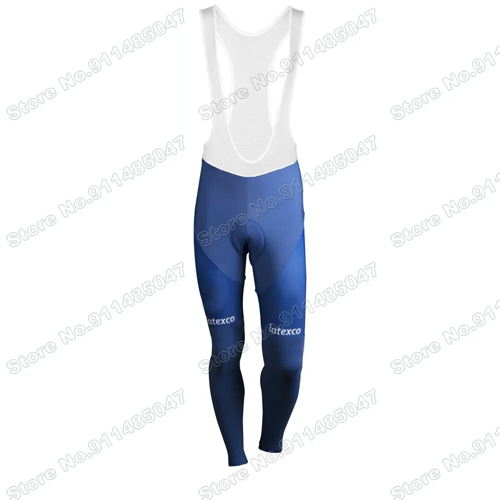 

Summer 2021 Quick Step Team Blue Cycling Jersey Set Clothing Suit Mens Long Sleeve MTB Bike Road Pants Bib Ropa Ciclismo