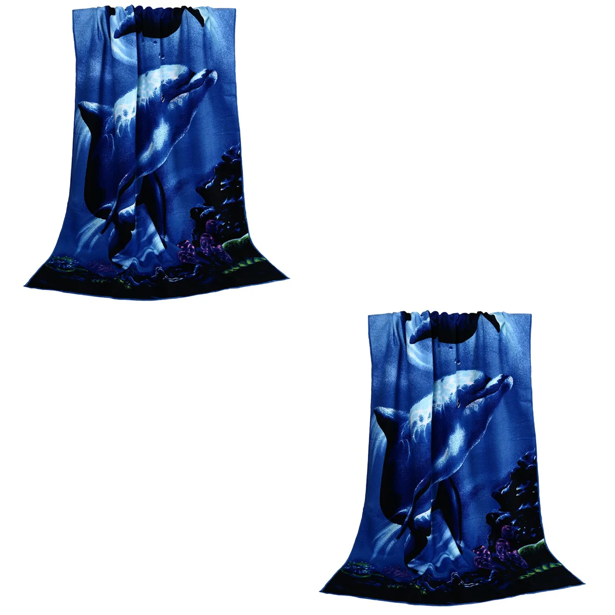 

2pcs Microfiber Beach Towel Blankets Shawls Water Absorbent Bath Towel Multifunction Shower Towel Swimming Towel