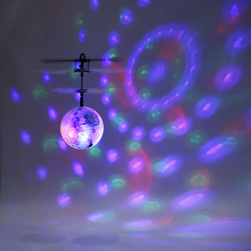 

Induction Flying Ball RC infrared Induction Helicopter Ball Built-in Music Shinning LED Lighting for Kids Easy to Play
