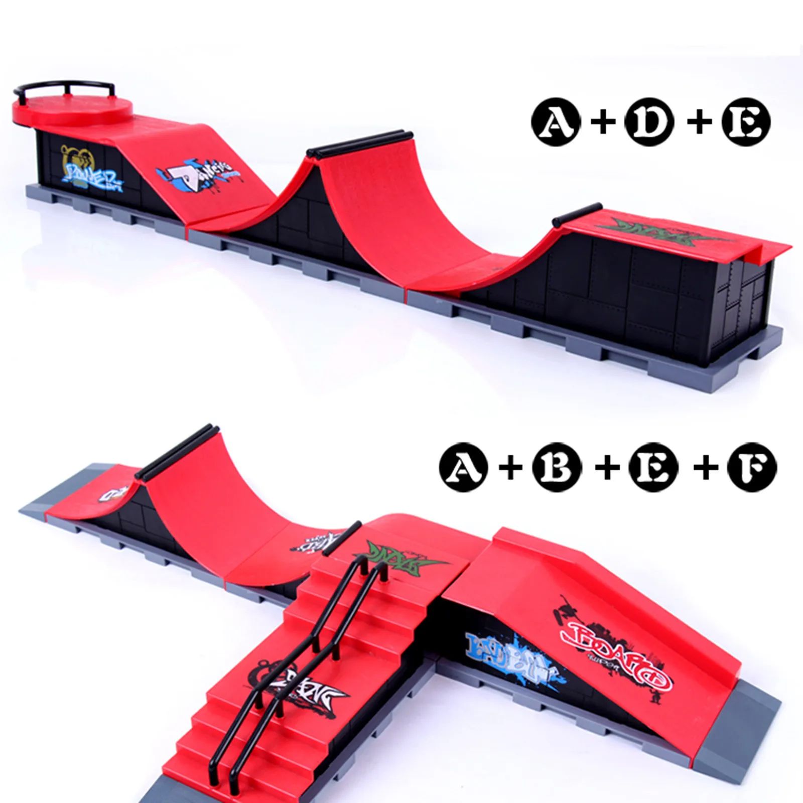 Мини скейтборд для пальцев Комбинированные игрушки набор скейтборда парков