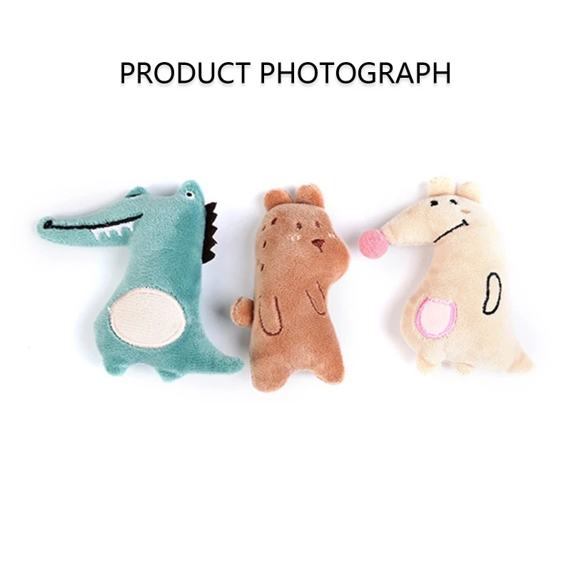 Cat Interactive Toy Catnip Plush Animal Shaped Boredom Killer Improving Health