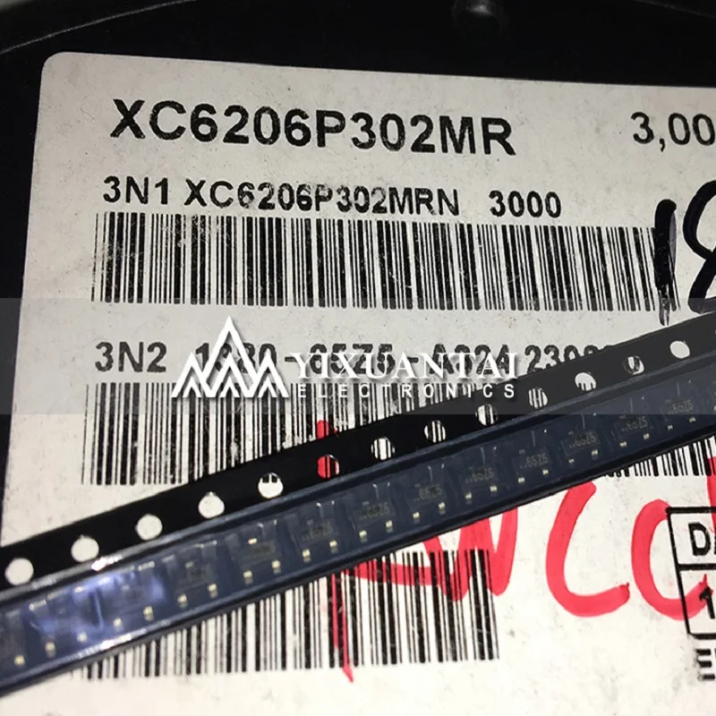 

500pcs/lot 1000pcs/lot 3000PCS/LOT Free shipping original XC6206P302MR 6206P302 65Z5 SOT23