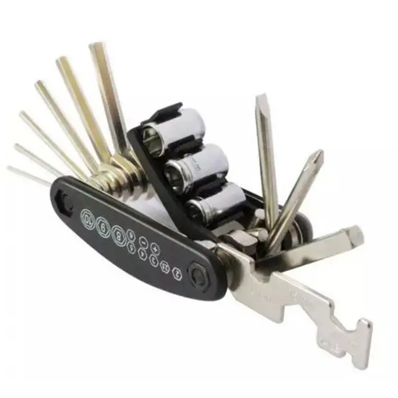 

Multi-function Bicycle Repair Tools Set Of Tools 15 In 1 Multi MTB Bike Repair Kit Cycling Repaire Black Bicycle Accessories