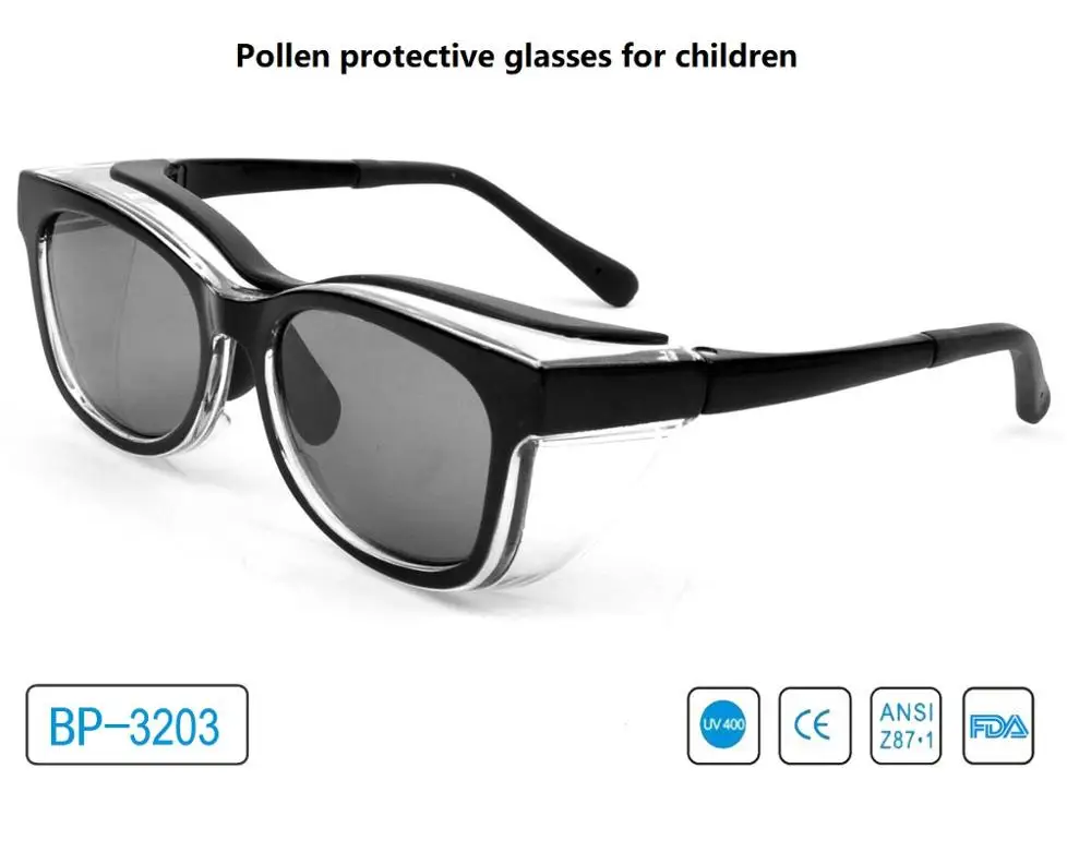 Children's anti - pollen protective glasses fully closed plain uv goggles protection goggles. |