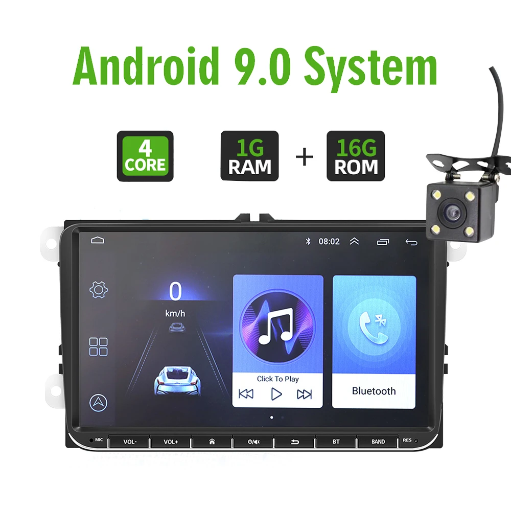 

Автомагнитола с GPS-навигацией, 9 дюймов, Android 9,0