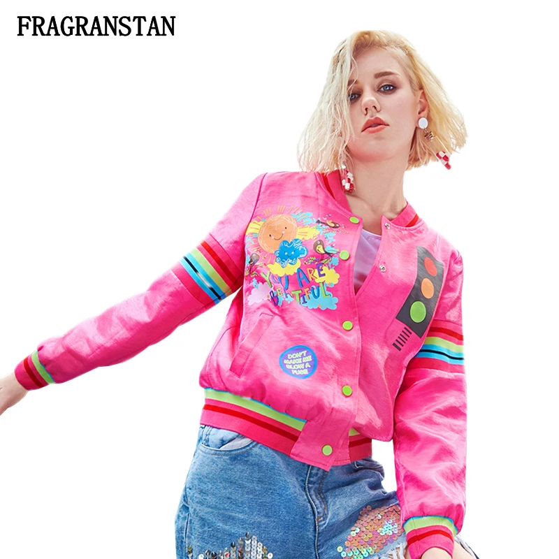 Женская Весенняя куртка с воротником-стойкой 2021 модное женское пальто буквенным