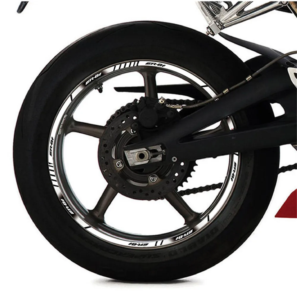

For KAWASAKI ER-6F ER6N LOGO Motorcycle Full Coverage Wheel Sticker Waterproof Reflectives Rim Tire Decals Stickers Protection