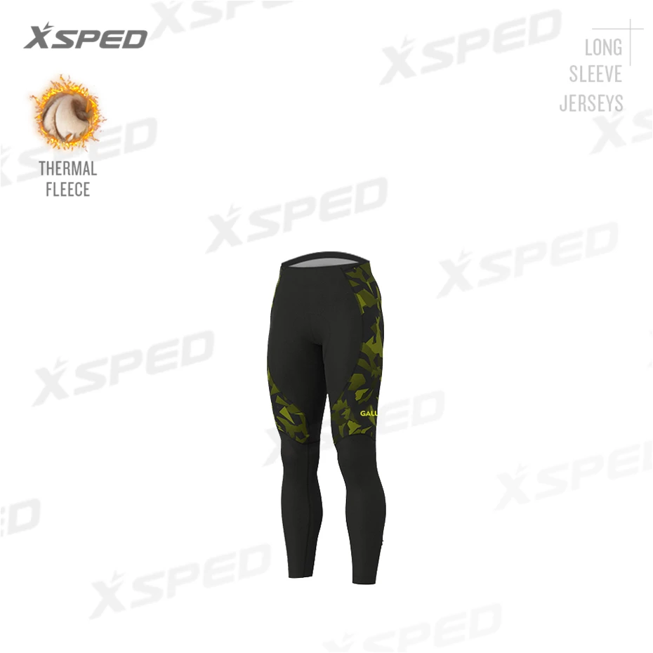 Pants Зимняя одежда для велоспорта, Aleing, длинный рукав, Джерси, камуфляж, термо флис, MTB велосипед, Униформа, Мужская одежда для шоссейного велосипеда, теплая, для улицы - Цвет: Pants