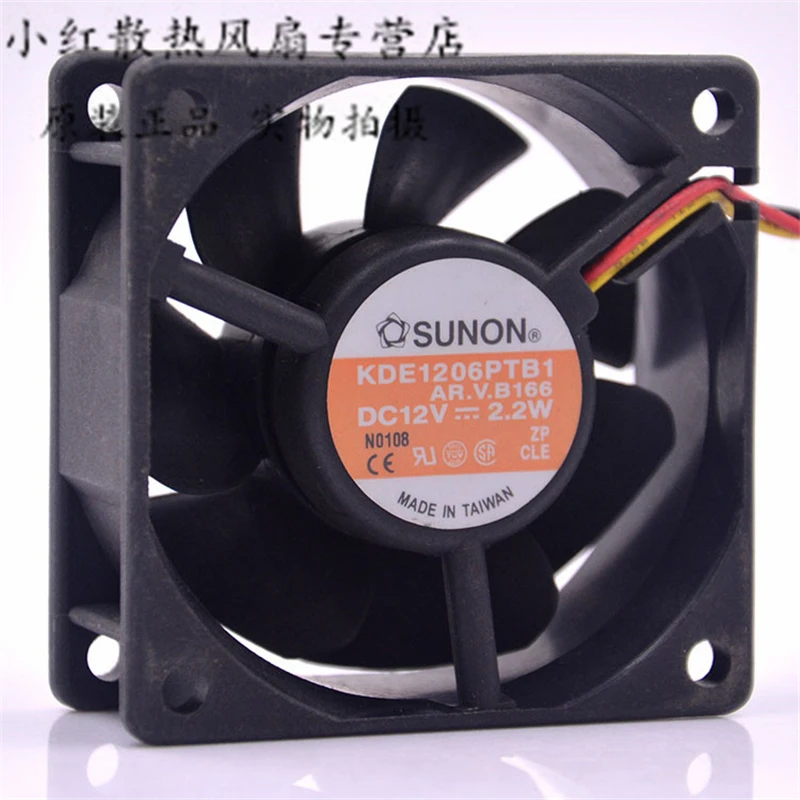 Оригинальный 6025 12V 2,2 W KDE1206PTB1 6 см шасси мощность сервер охлаждения Процессор графика вентилятор охлаждения