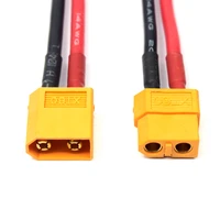 1 pair 2pcs 14 awg xt60 plug battery male and female silicone connector cable