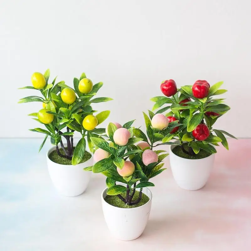 

Artificial Lemon Plants Potted Fake Plants, Flowers For Home, Party And Garden Decoration Living Rooms Balconies Home Decoration