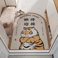 doormat carpet home cute tiger pvc silk loop floor entrance mats carpet living room bedroom bathroom non slip door mats