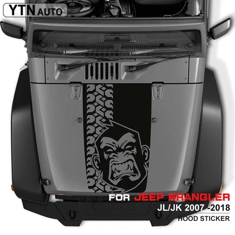 Виниловая наклейка для автомобиля 1 шт. с изображением обезьяны классная модное