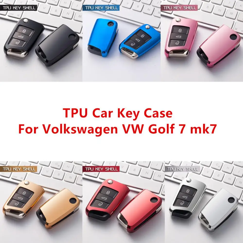 Автомобильный мягкий ТПУ чехол с полным покрытием для ключа дистанционного