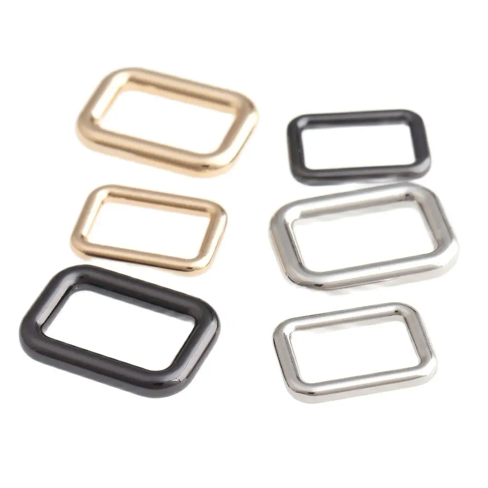 50pcs 13mm 15mm Square buckle Alloy Rectangle Loop D Ring Buckle Clasp for Handbag Bag Purse Strap Belt Web Accessories | Дом и сад