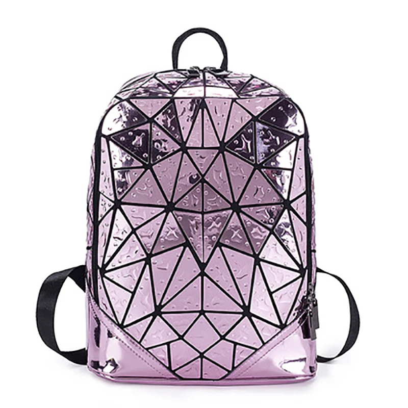 

Backpack travel geometric rhombus water droplets female bag backpack small fresh