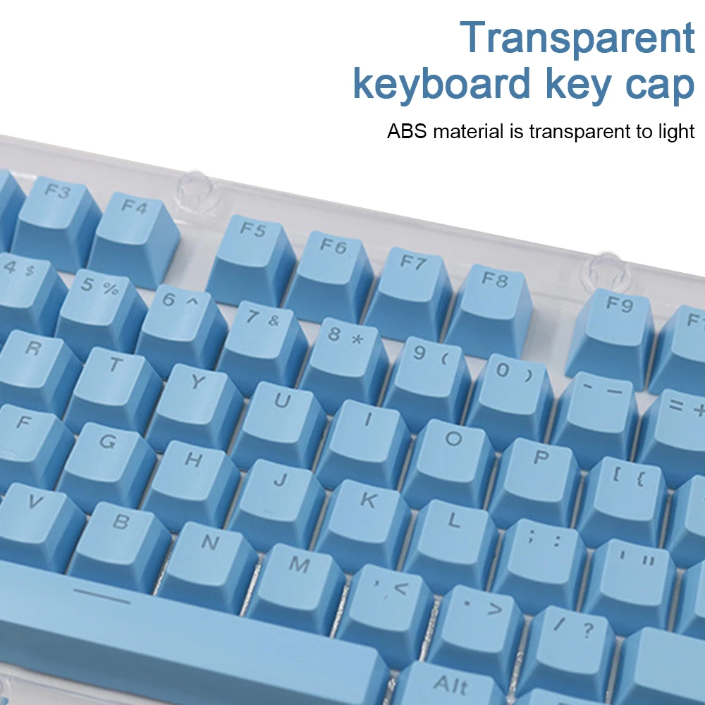 

104pcs Keycaps Set ABS Plastic Esports Gaming Light Transmission Keycaps Mechanical Keyboards Key Caps Replacement Parts
