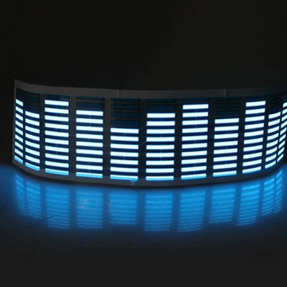 Music Rhythm Sound Audio Activated Sensor Car LED Flash Light Equalizer Blue | Автомобили и мотоциклы