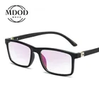 Очки для чтения унисекс, бифокальные квадратные, с защитой от сисветильник, от дальнего приближения, при пресбиопии, с диоптриями + 1,0 до + 4,0