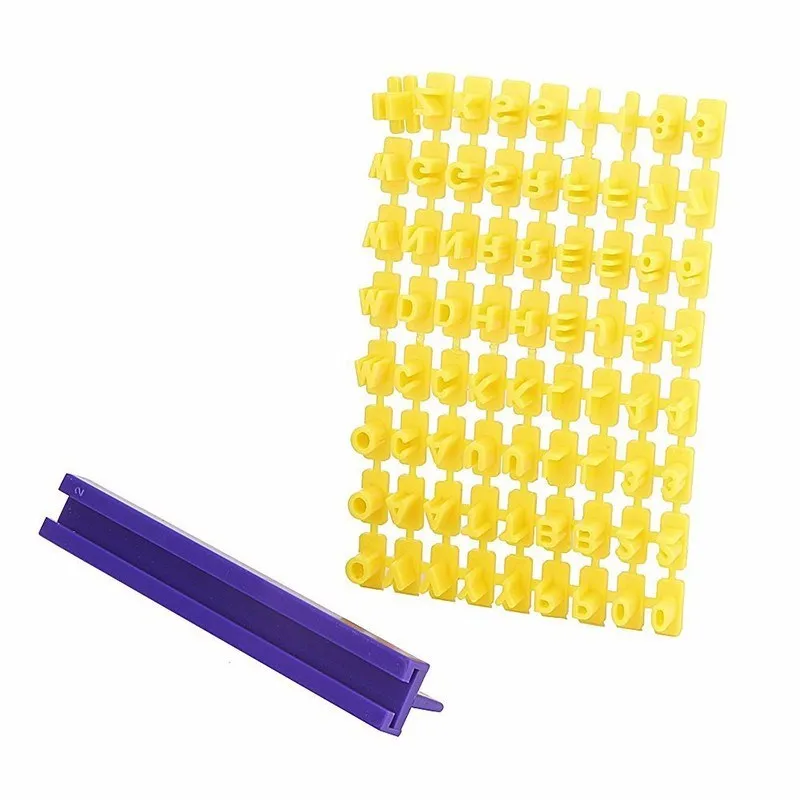 

DIY Paste Alphabet Letter Cookies Cutter Words Baking Mold Cake Frill Cutter Embossing Plastic Mould For Cake Sugar Kitchen Tool