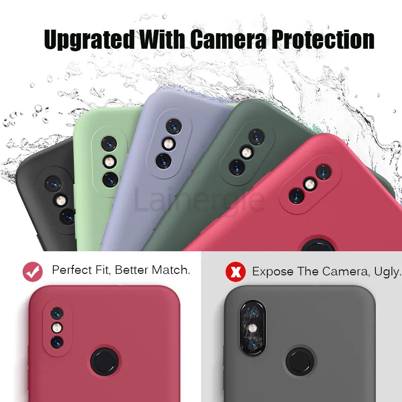 Чехол для Xiaomi Mi 8 новинка жидкий силиконовый мягкий матовый защитный чехол камеры