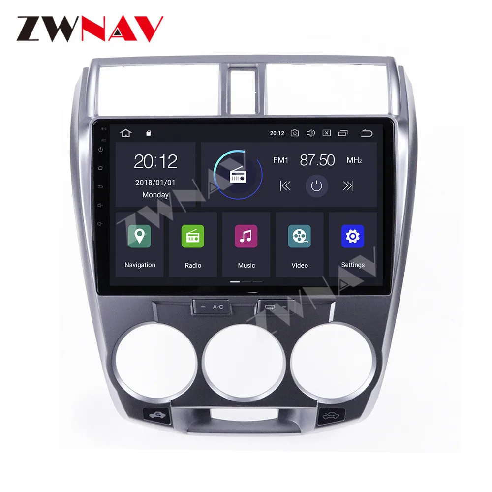 

2 din IPS touch screen Android 10.0 Car Multimedia player For Honda City 2008-2013 BT audio radio stereo WiFi GPS navi head unit