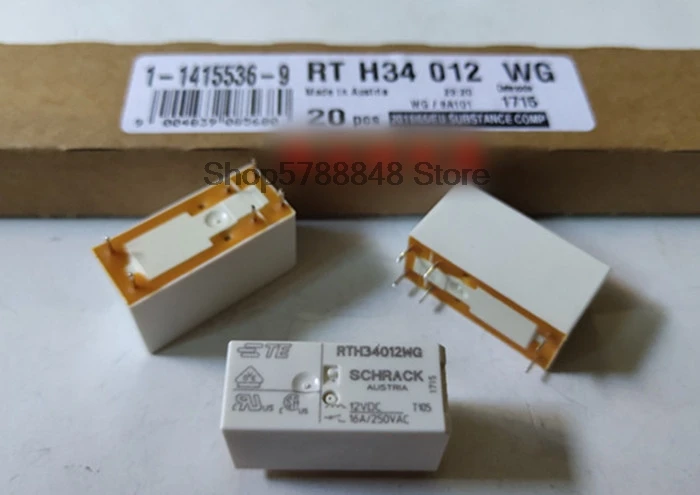 Новый импортный оригинальный 5 шт./лот RTH34012WG RTH34012WG-12VDC 34012WG RTH34012 1-1415536-9 RT H34 012 WG 12 В
