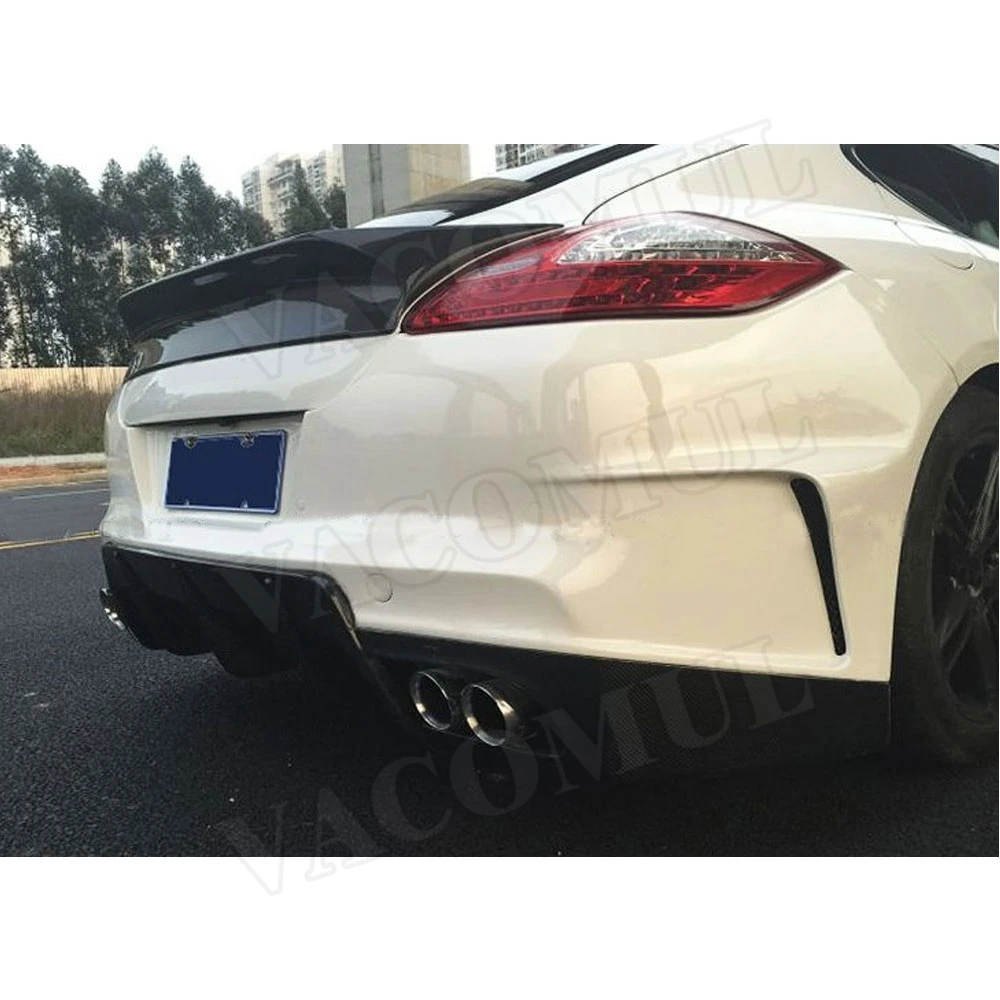 Углеродное волокно задний багажник автомобиля крылья спойлера ДЛЯ Porsche Panamera S 970,1 2009-2013 VRT Стиль FRP загрузки отделка стикер автомобиля Стайлинг