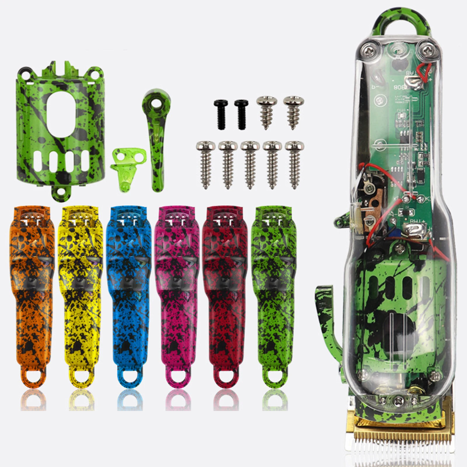 

DIY Full Housing Combo Complete Protective Base Uper Cover for Wahl 8148 8591 Clipper Cordless Top and Bottom Cover Durable