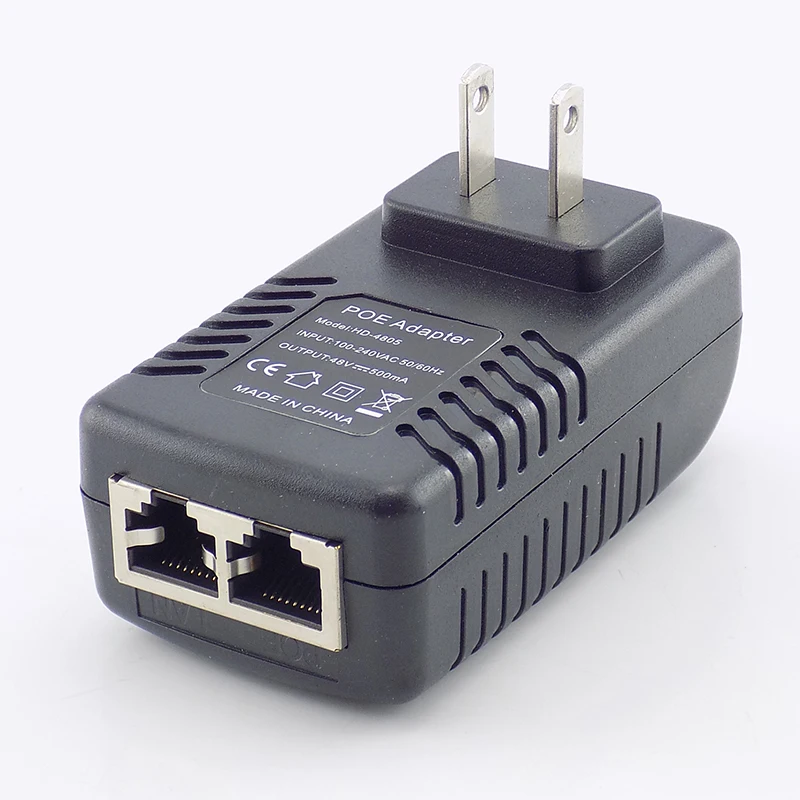 DC 48V 0.5A 24W Poe Мощность адаптер форсунка переключатель POE IP Камера Wifi инжектор