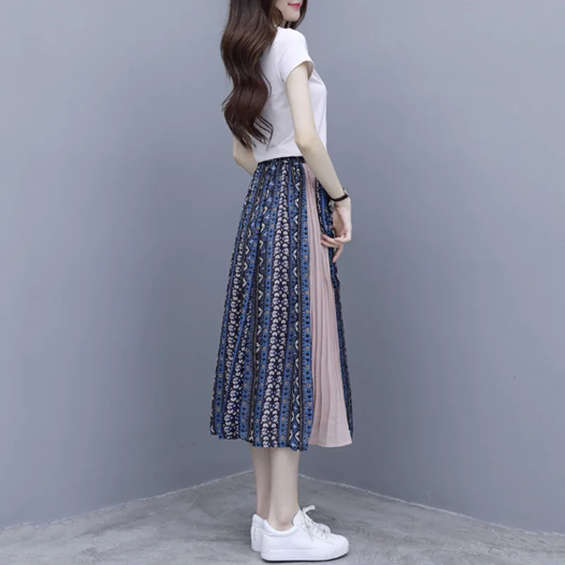 

Dresses Very Wonderland Niche Dress 2021 New Summer over-the-Knee Hipster Two-Piece Suit Popular Dress Women