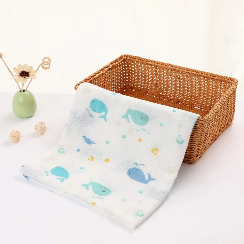 70% бамбуковые муслиновые пеленальные одеяла детское газовое банное полотенце