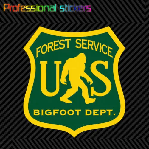 США Лесной сервис Бигфут Dept наклейка высечка виниловая стикер для пешего туризма