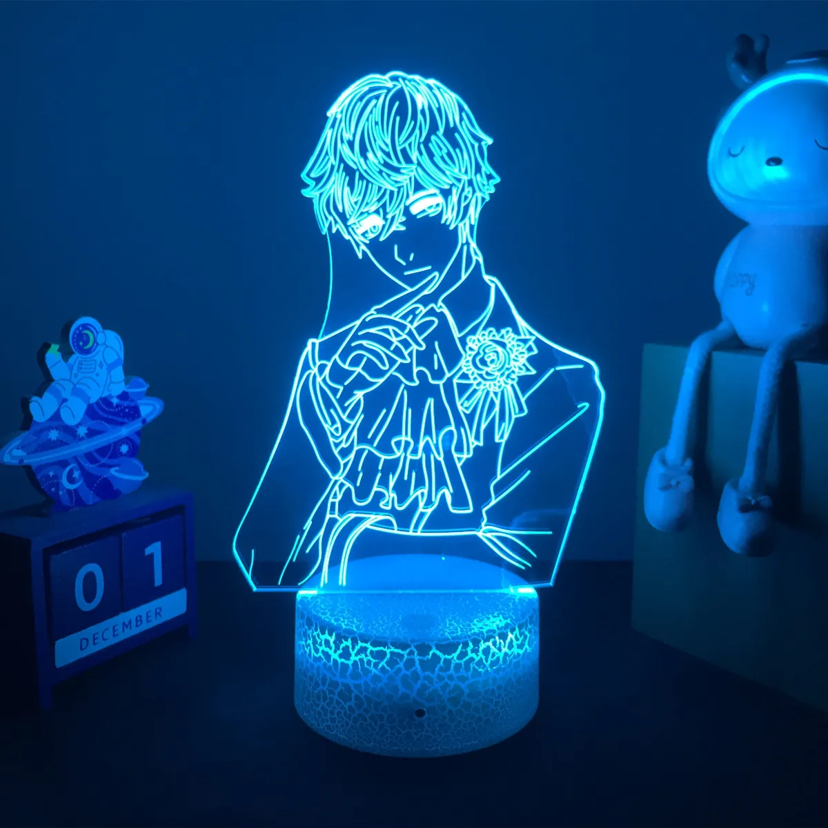 3d-лампа аниме Мистик-мессенджер светодиодный ночсветильник для детской комнаты