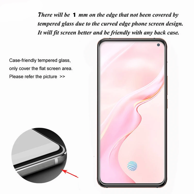 Protector de pantalla de vidrio templado para Vivo X30, pel&iacute;cula protectora endurecida, ultrafina, para X30 Pro HD, 2 uds.-2