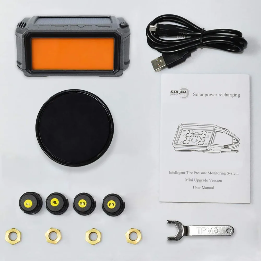 2018 Новый TPMS Система Контроля Давления в Шинах Солнечной Энергии Беспроводной