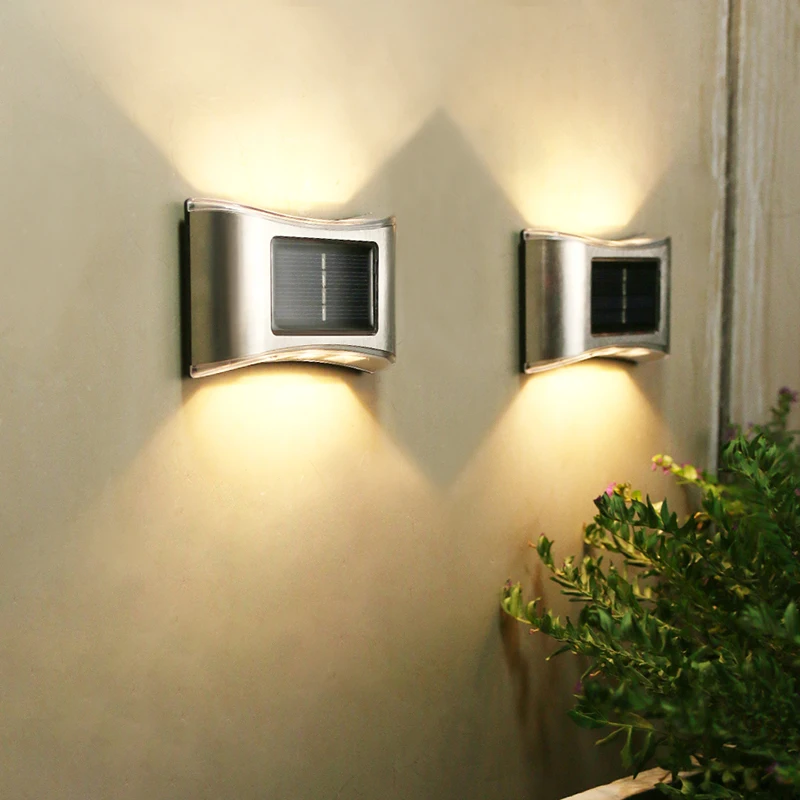 Solar Wall Light LED Outdoor Light Controll Wall Lamp Up-Down Waterproof Lighting For Garden Garage Decorative