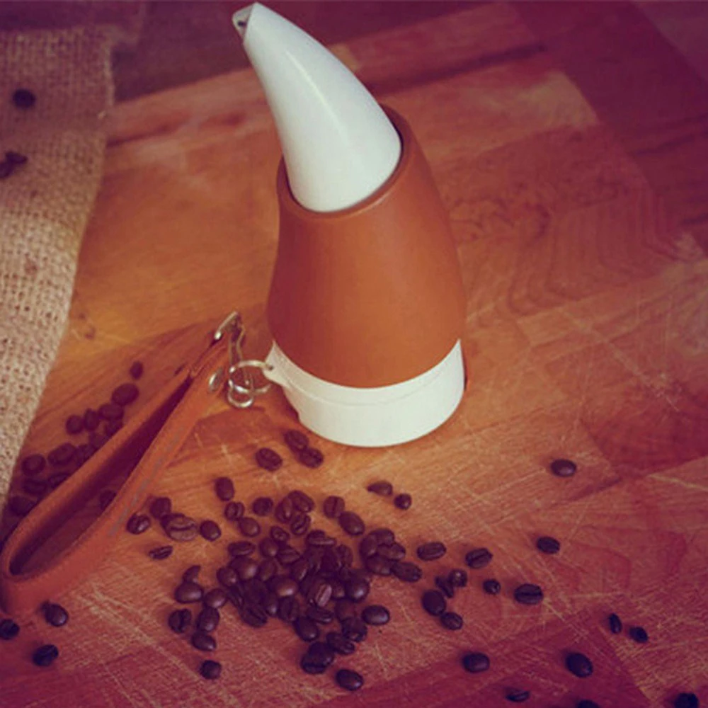 

230ml Creative Coffee Croissant Cup Stainless Steel Portable Outdoor Water Cup Goat Coffee Cup with Rope Lid Travel Water Bottle